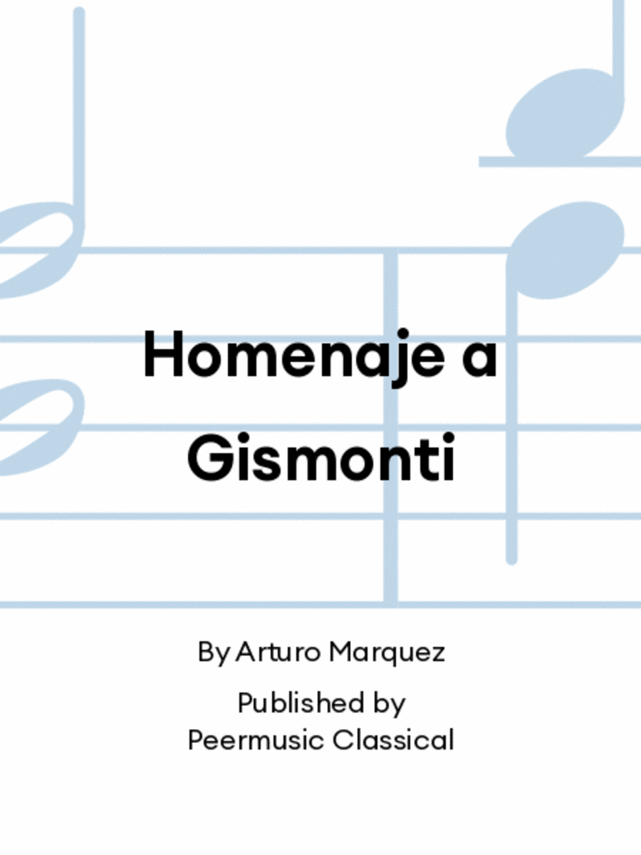 Homenaje a Gismonti Homenaje a Gismonti Chamber Music scores gallery preview page 1