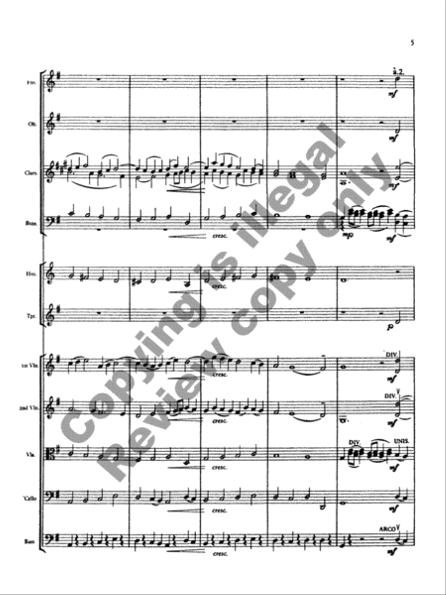 Rhosymedre, Prelude On a Welsh Hymn Tune (Orchestra Set & Score) Full Orchestra scores gallery preview page 5