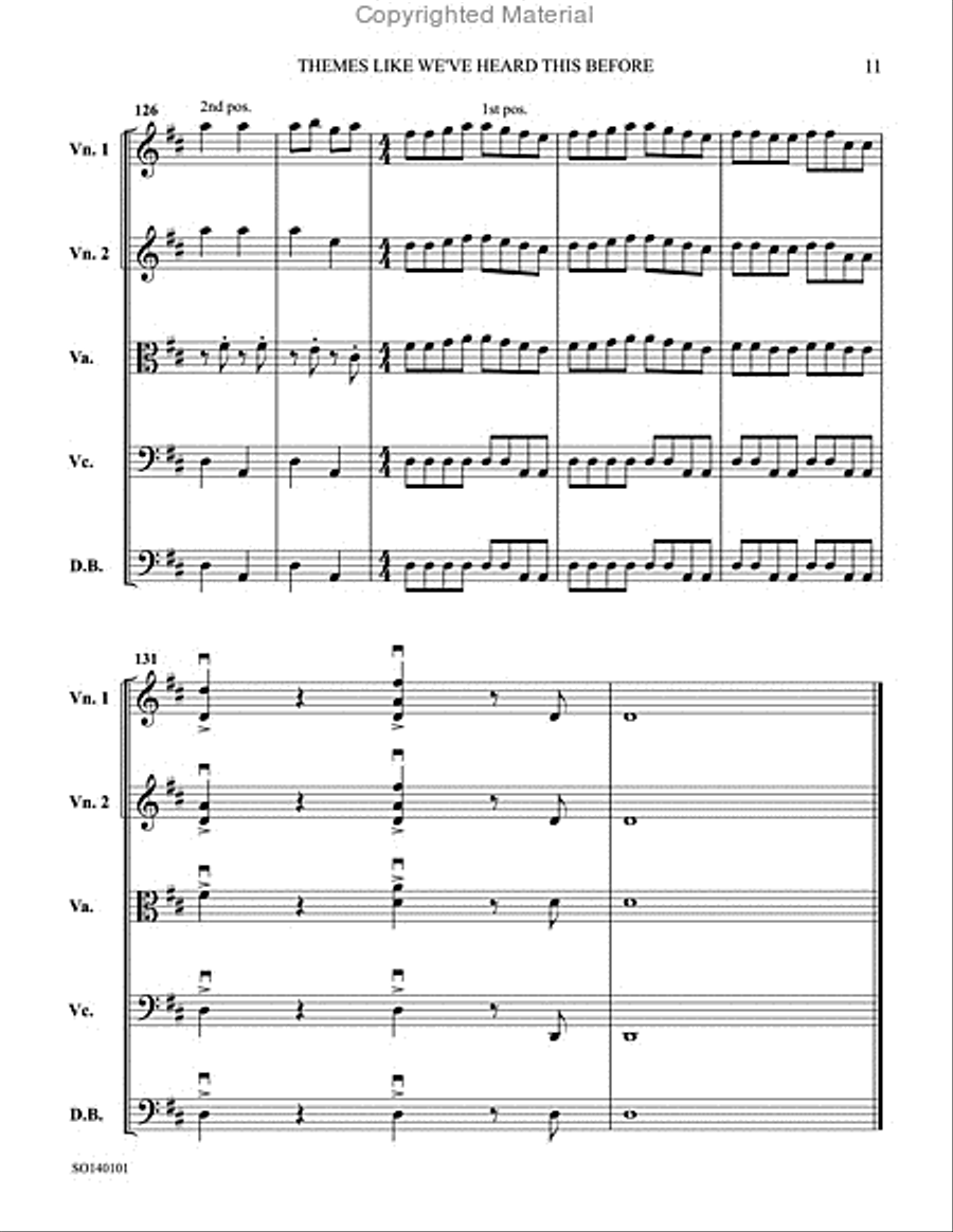 Themes Like We've Heard This Before String Orchestra scores gallery preview page 13