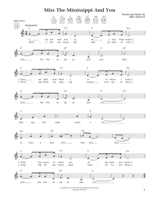 Miss The Mississippi And You (from The Daily Ukulele) (arr. Liz and Jim Beloff)