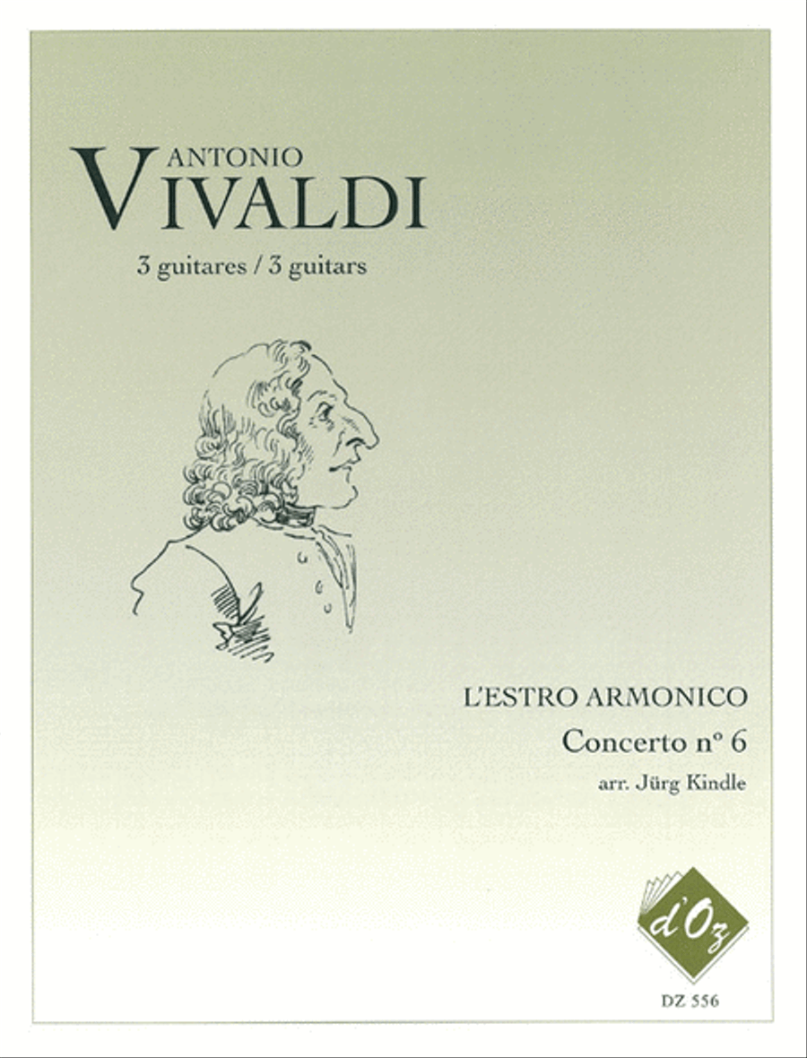 L'Estro Armonico, Concerto no 6, RV 356 Guitar Ensemble scores gallery preview page 1