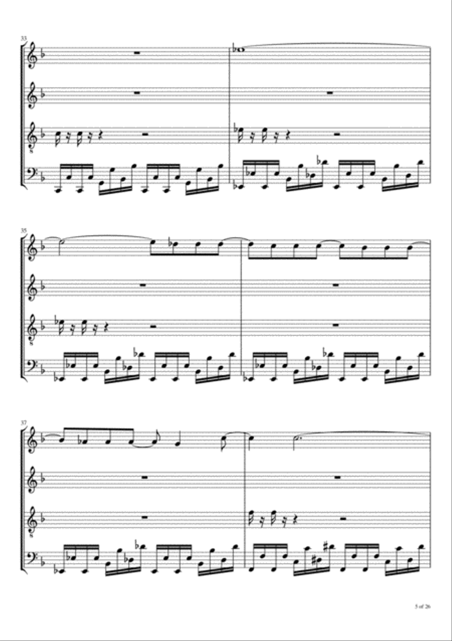 I Feel Love I Feel Love Woodwind Quartet scores gallery preview page 6
