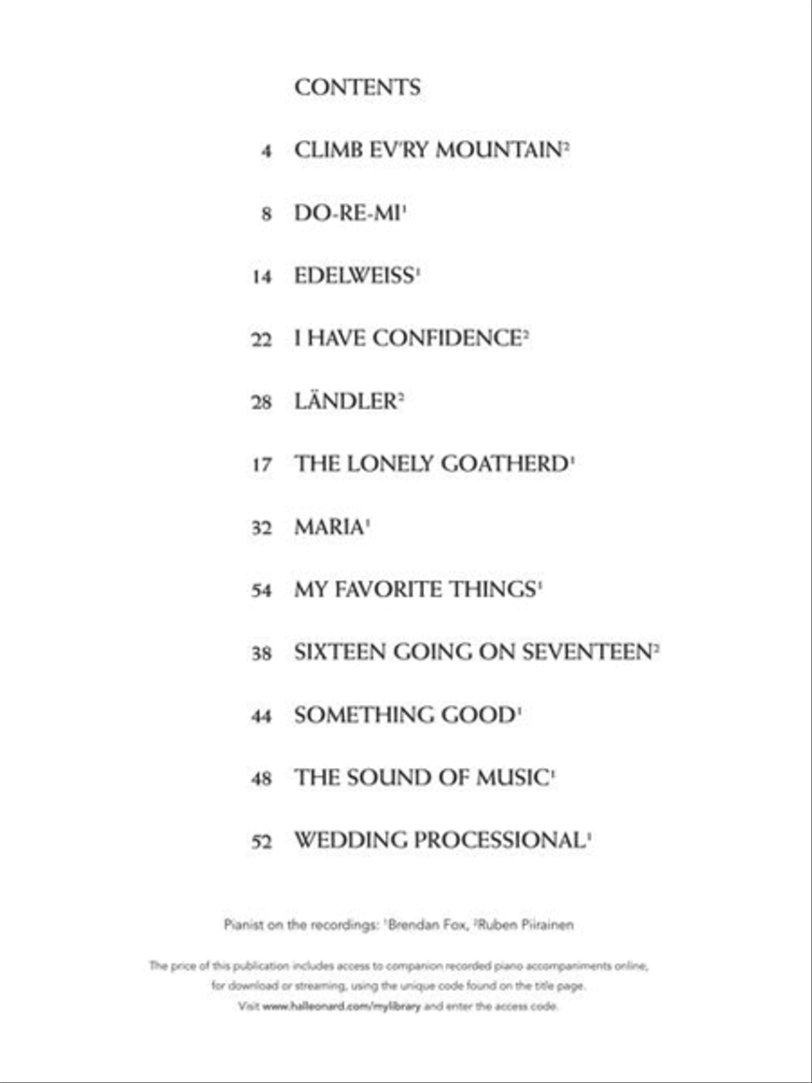 The Sound of Music for Classical Players - Trumpet and Piano Trumpet Solo scores gallery preview page 3