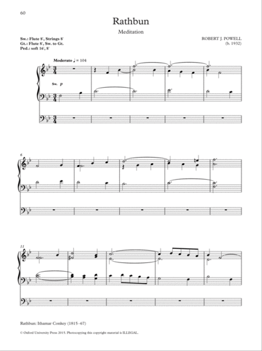Oxford Hymn Settings for Organists: Lent and Passiontide Organ Solo scores gallery preview page 6