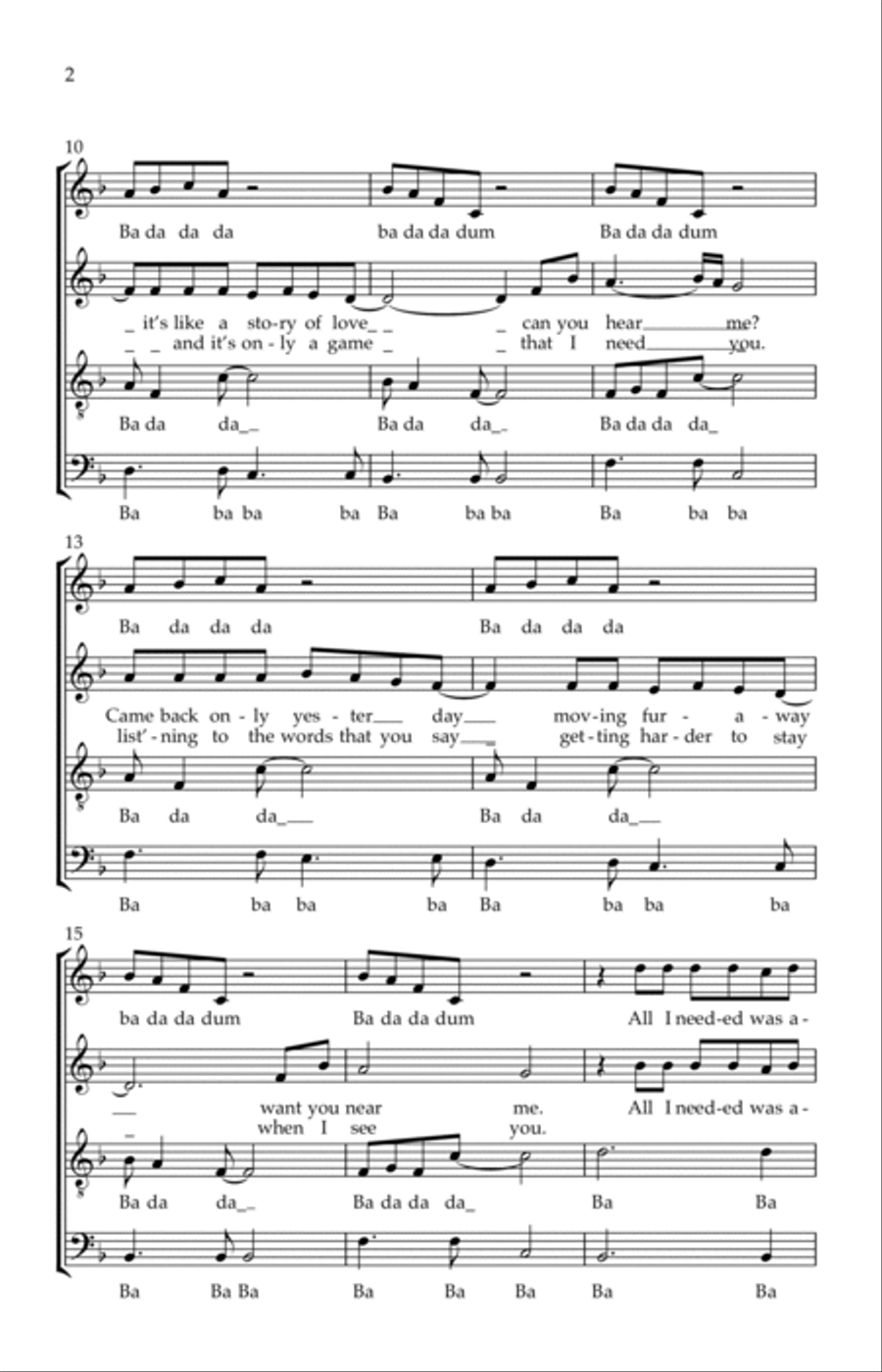 Only You 4-Part scores gallery preview page 2