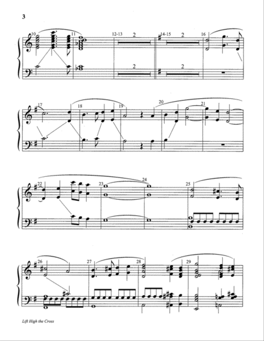 Lift High the Cross 5-Octaves scores gallery preview page 3