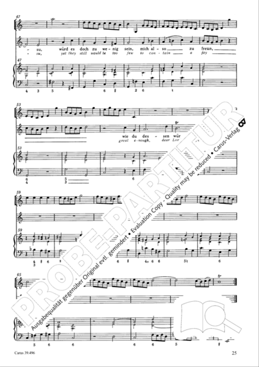 Triumph, O heavens (Jauchzet, ihr Himmel) SA scores gallery preview page 26