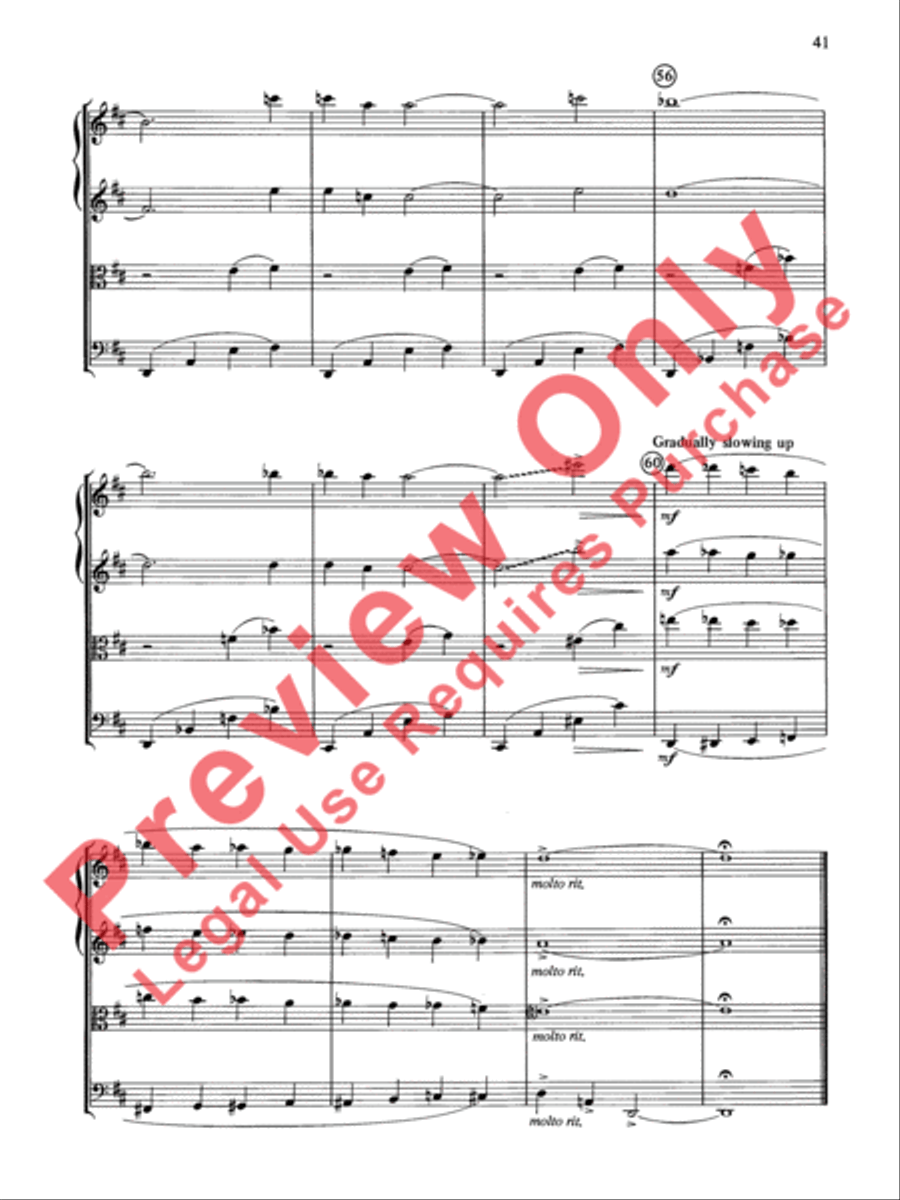 Cole Porter (Classic String Quartets) String Quartet scores gallery preview page 42