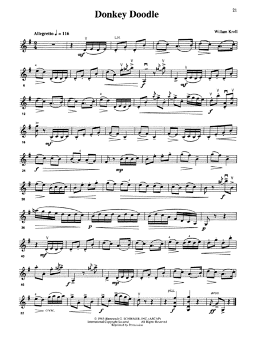 Solos for Young Violinists, Volume 1 Violin Solo scores gallery preview page 4