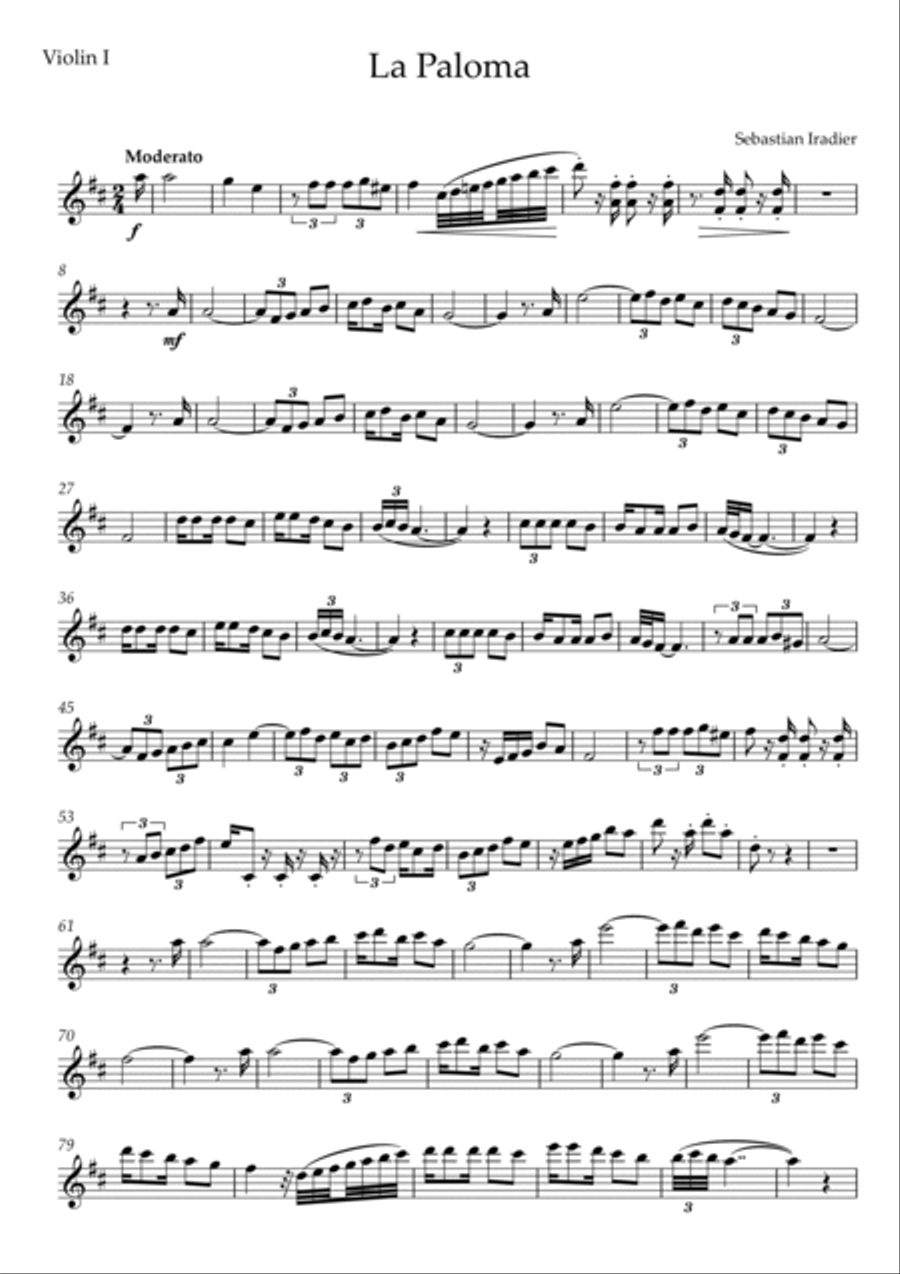 La Paloma String Quartet scores gallery preview page 5