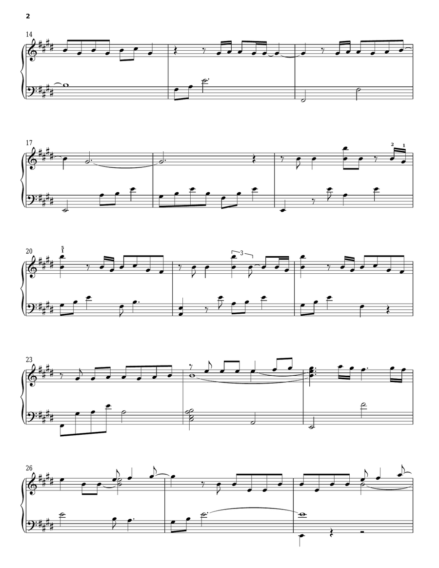 Just The Way You Are Piano Solo scores gallery preview page 2