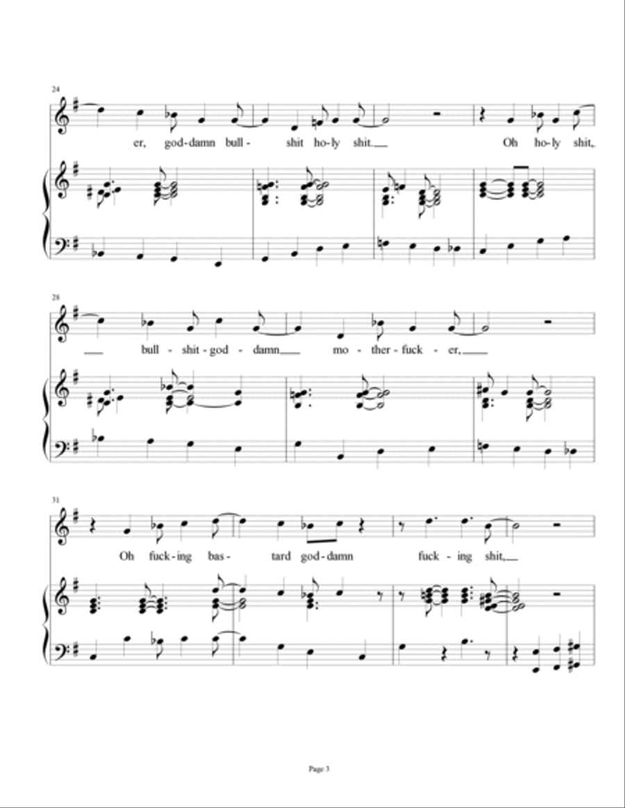 Galactic Mermaid Piano, Vocal, Guitar scores gallery preview page 3