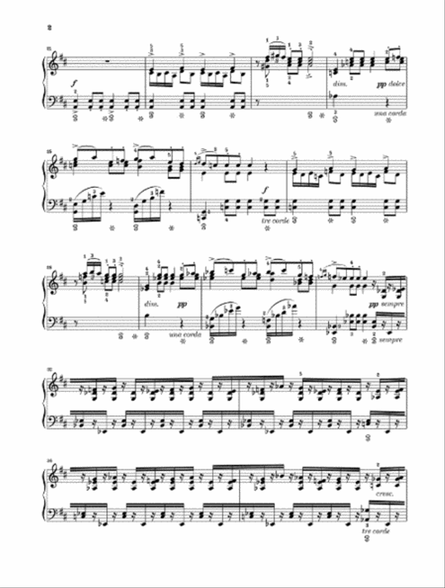 Wedding Day at Troldhaugen, Op. 65 No. 6 Piano Solo scores gallery preview page 3