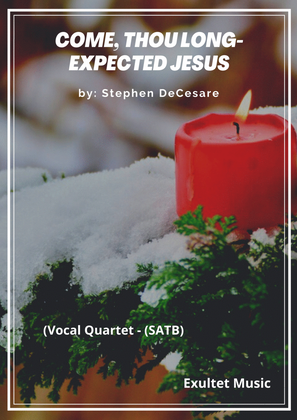 Book cover for Come, Thou Long-Expected Jesus (Vocal Quartet - (SATB)