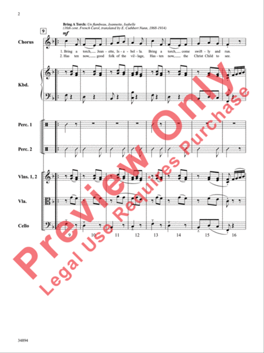 Bring a Torch Choir scores gallery preview page 3