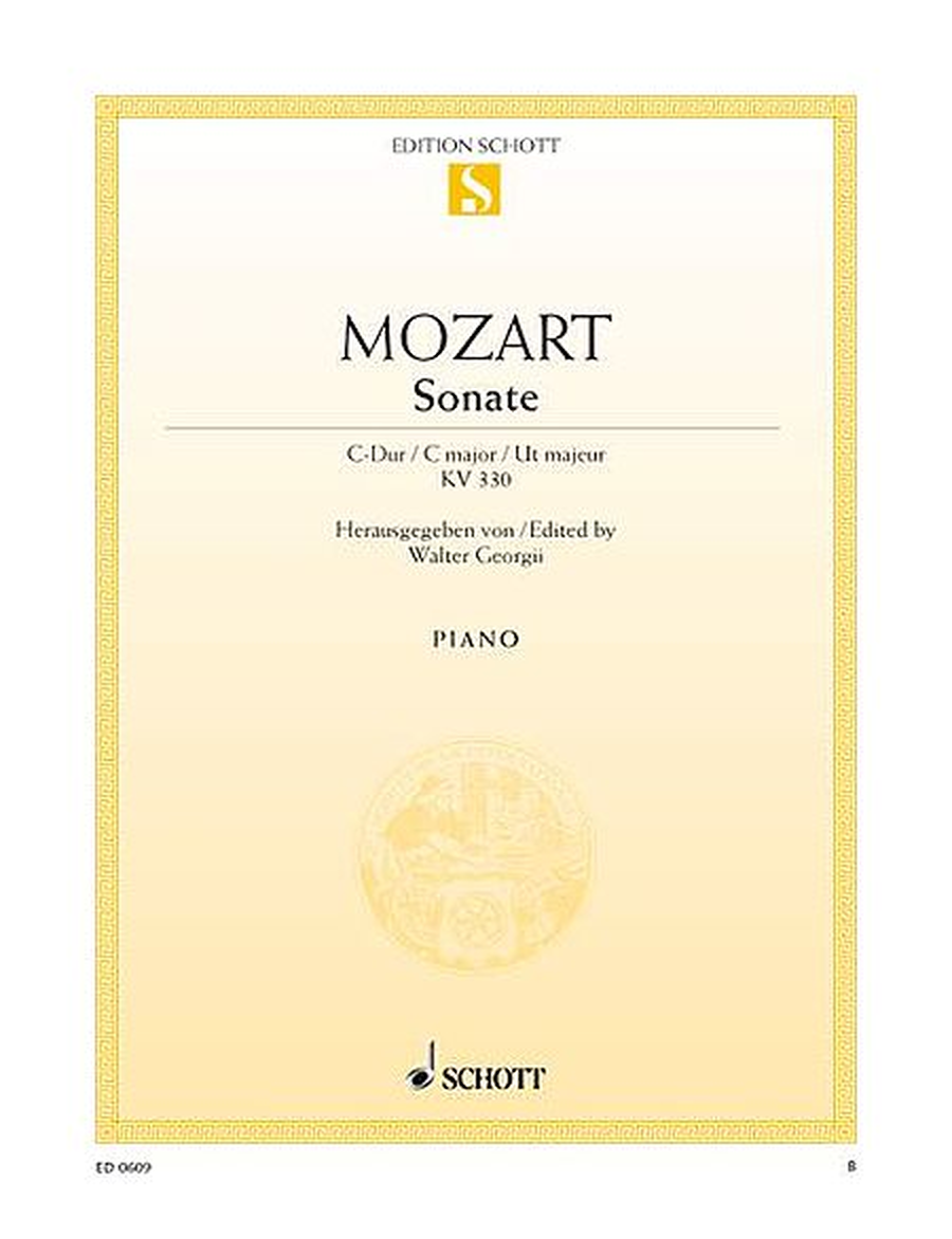 Sonata No. 10 in C Major, KV 330