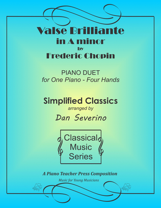 Book cover for Valse Brilliante in A minor by Chopin