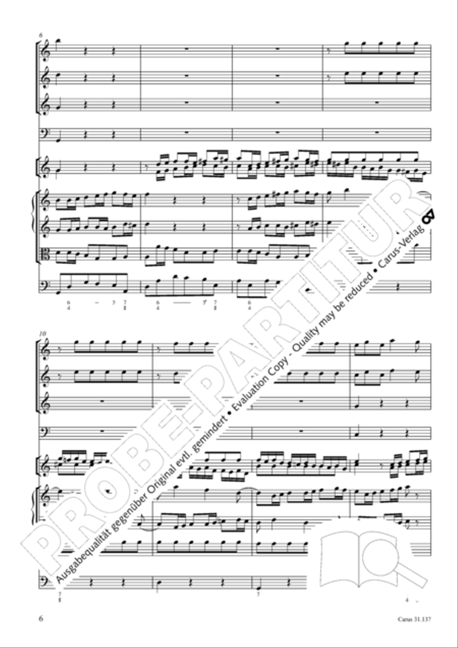 Praise ye, Almighty God, King and our ruler exalted (Lobe den Herren, den machtigen Konig der Ehren) ATB scores gallery preview page 7