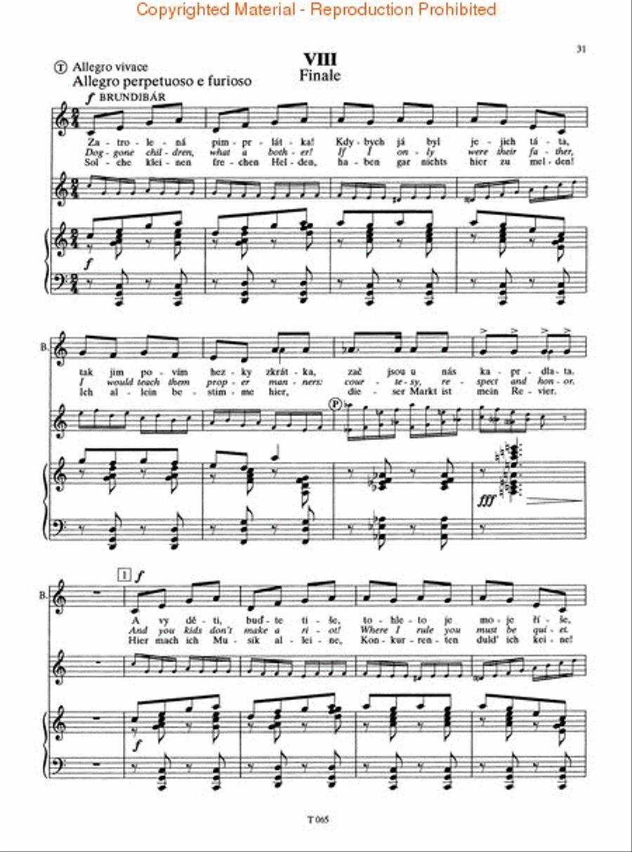 Brundibar (1938/43) Opera For Children [cz/g/e] Voc Sc Voice scores gallery preview page 4
