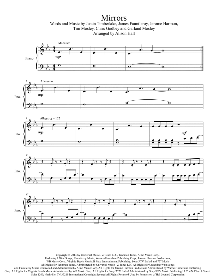 Mirrors Set of Parts scores gallery preview page 1