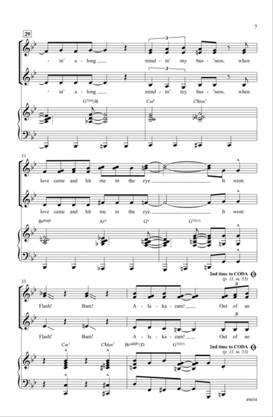 Orange Colored Sky Orange Colored Sky Choir scores gallery preview page 6