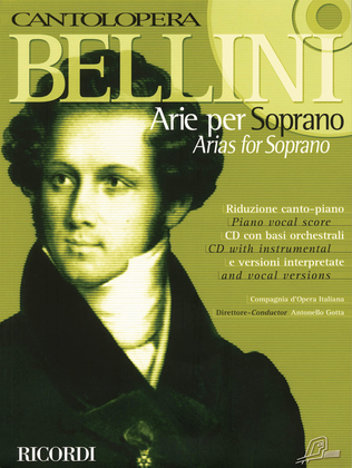 Book cover for Bellini Arias for Soprano