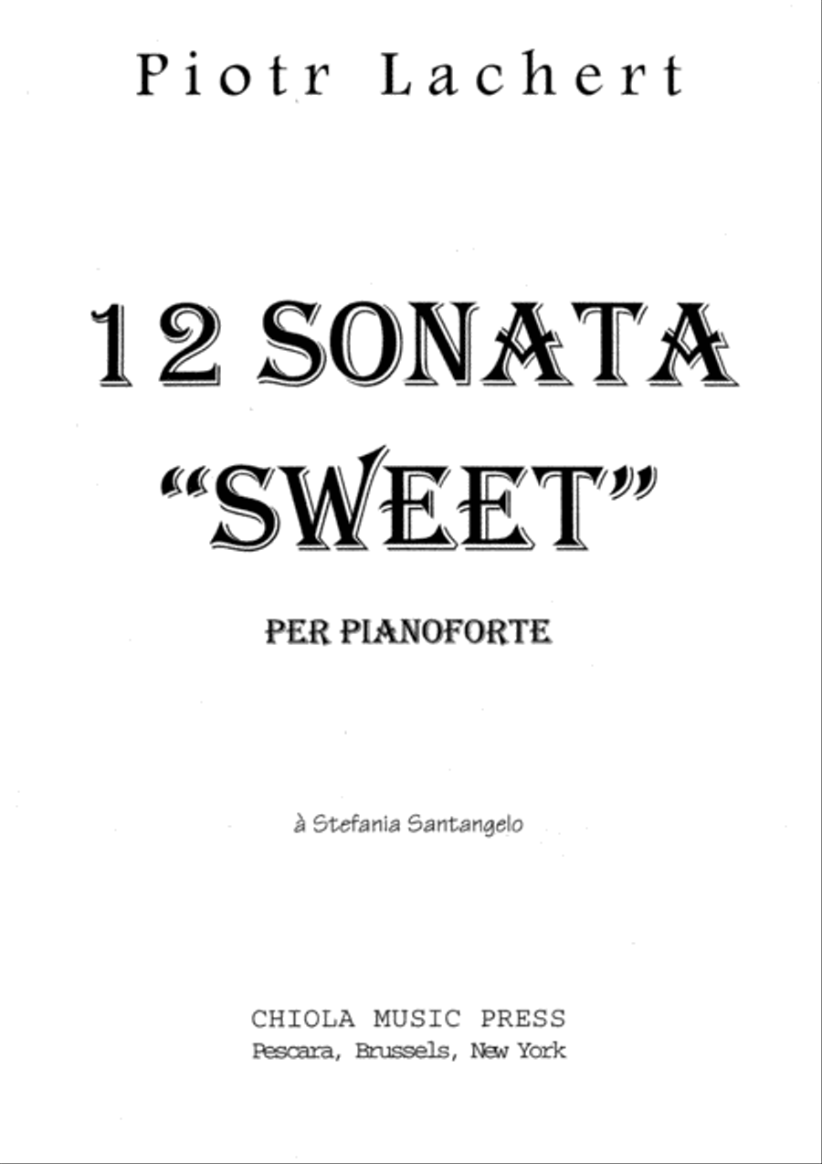 Sonata no. 12 per pianoforte, p.23,