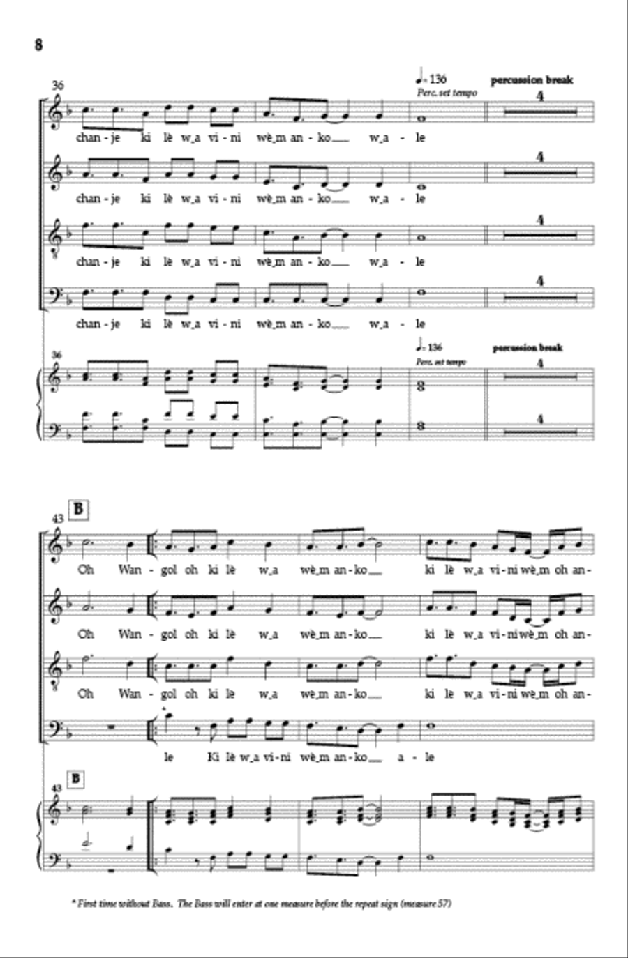 Wangol Wangol 4-Part scores gallery preview page 7