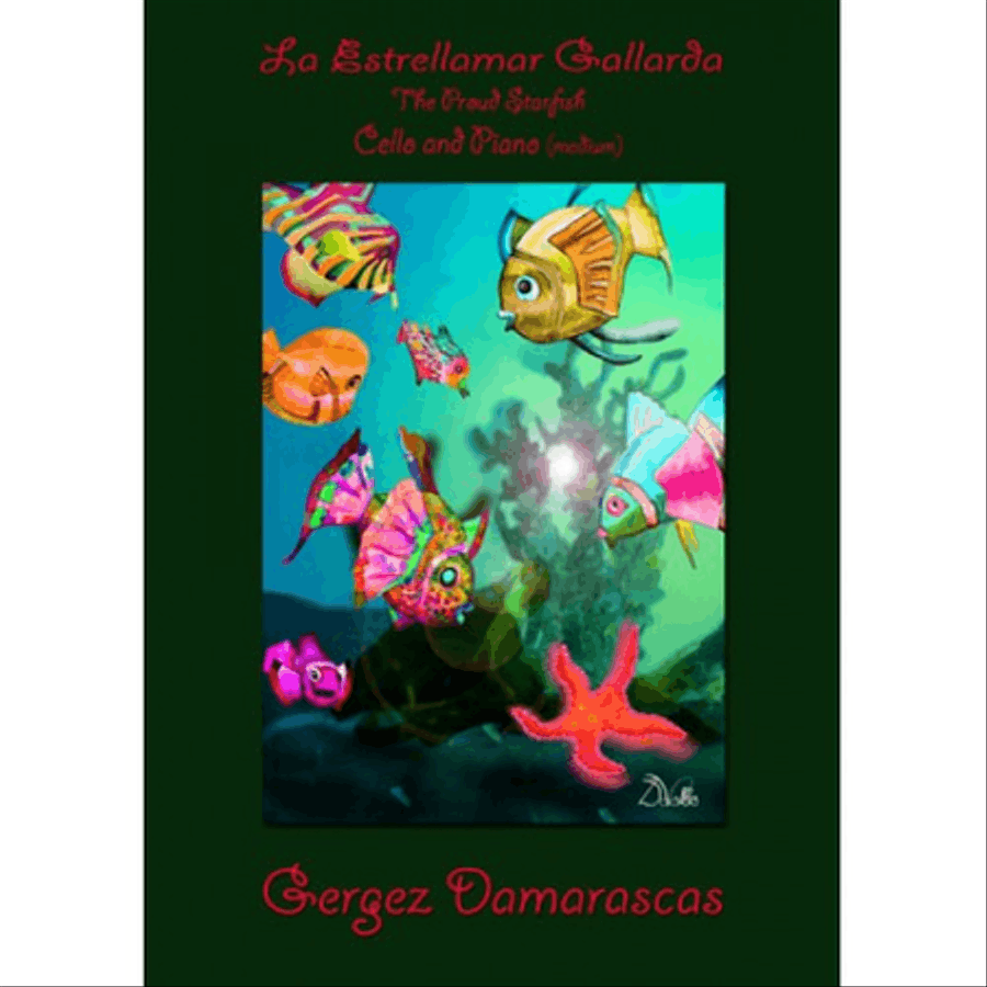 La Estrellamar Gallarda / The Proud Starfish for cello Clarinet Solo scores gallery preview page 1