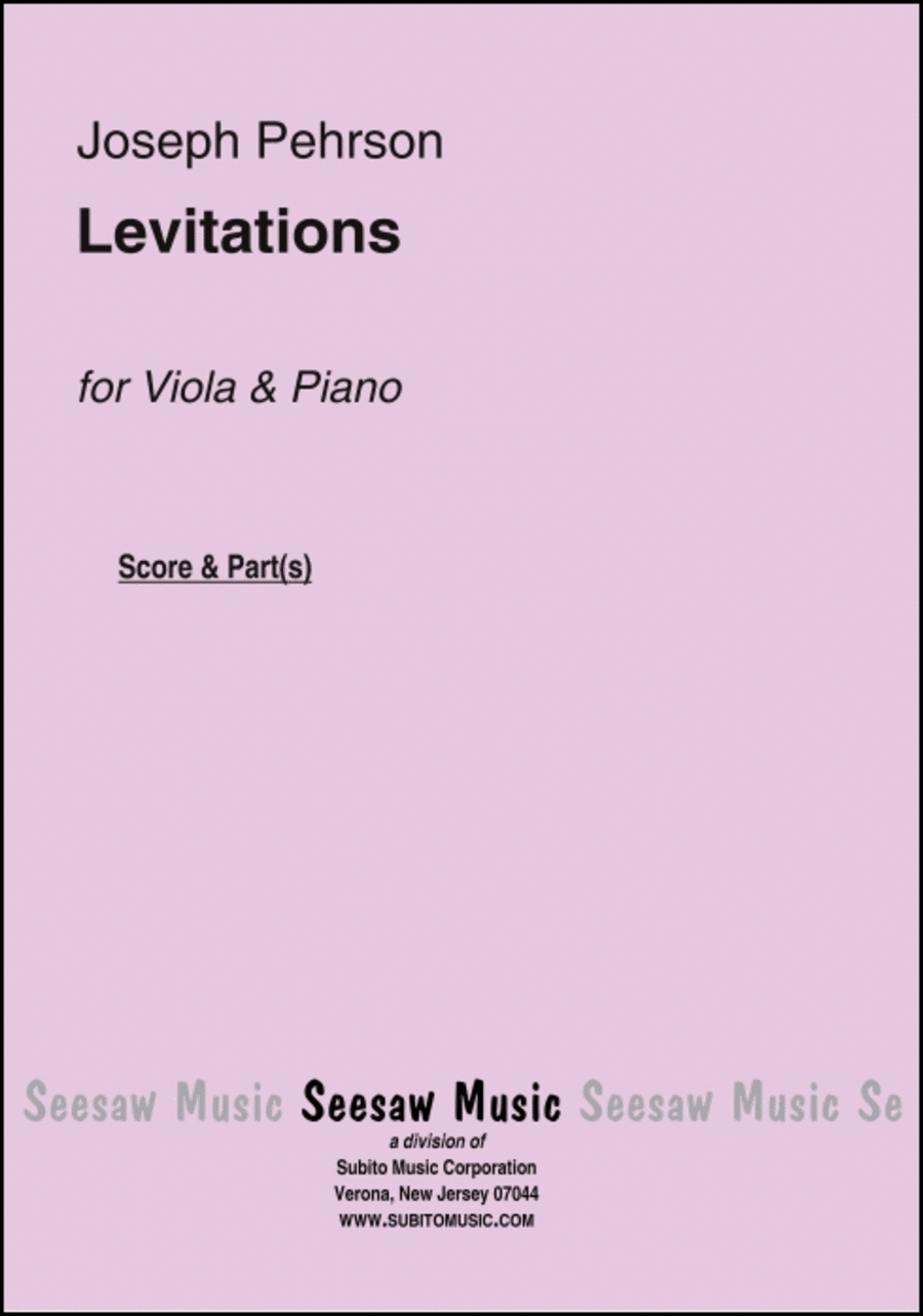 Levitations Viola scores gallery preview page 1
