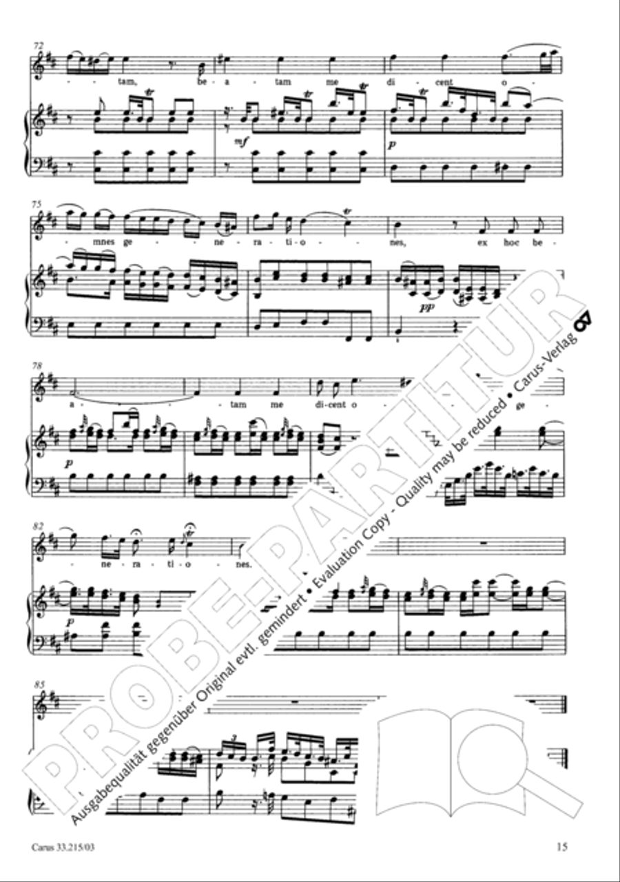 Magnificat Magnificat 4-Part scores gallery preview page 16