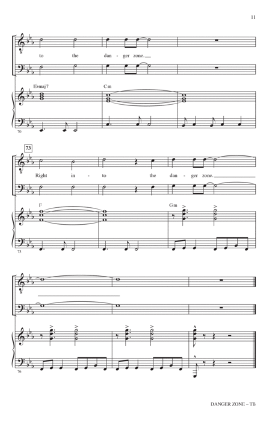 Danger Zone (from Top Gun) (arr. Roger Emerson) TB scores gallery preview page 9
