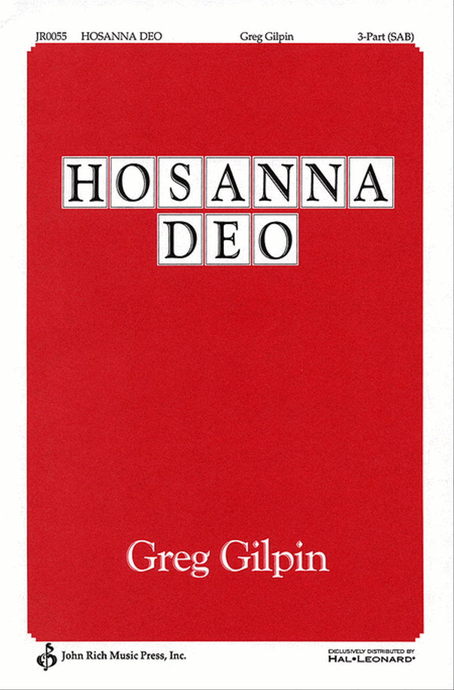 Hosanna Deo!