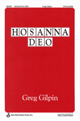 Book cover for Hosanna Deo!