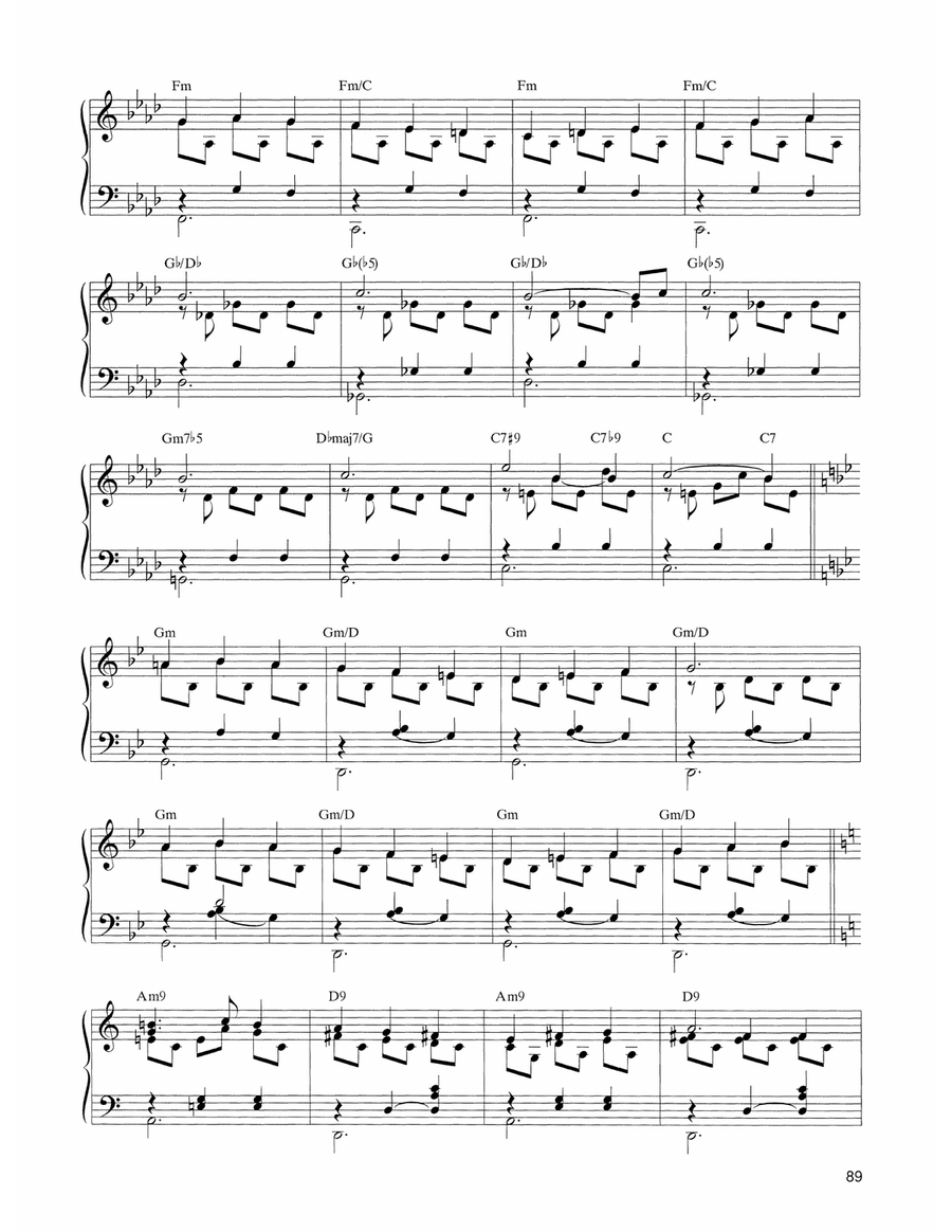 Waltz From Nine (from Nine) Piano Solo scores gallery preview page 2