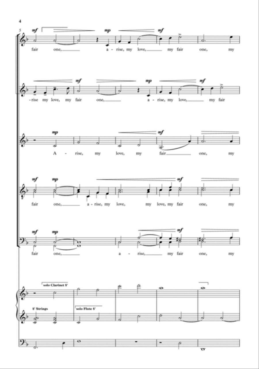 Arise, my love Divisi scores gallery preview page 3