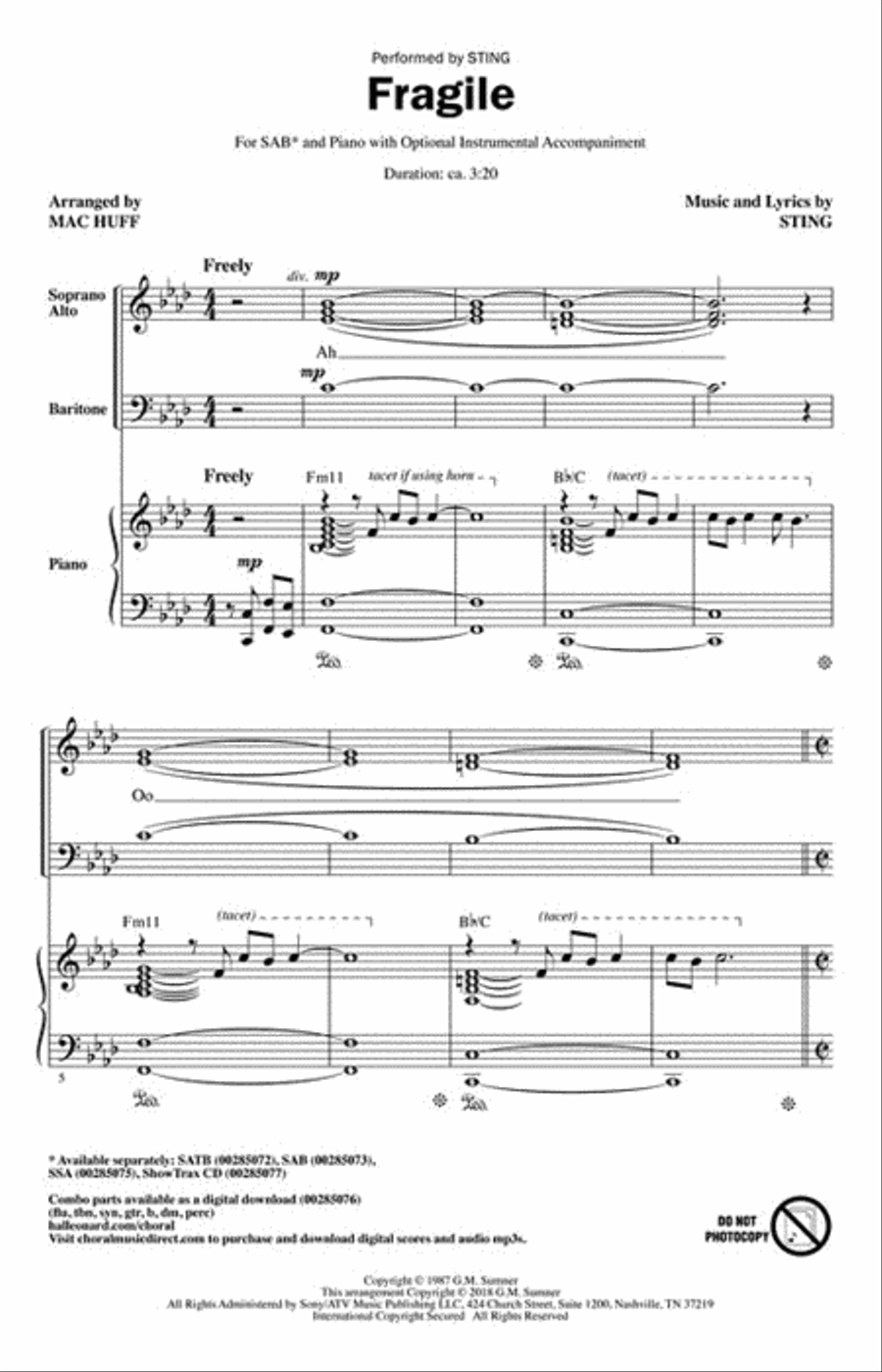 Fragile 3-Part scores gallery preview page 2