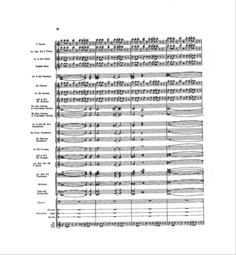 Caccia and Chorale Caccia and Chorale Concert Band scores gallery preview page 33