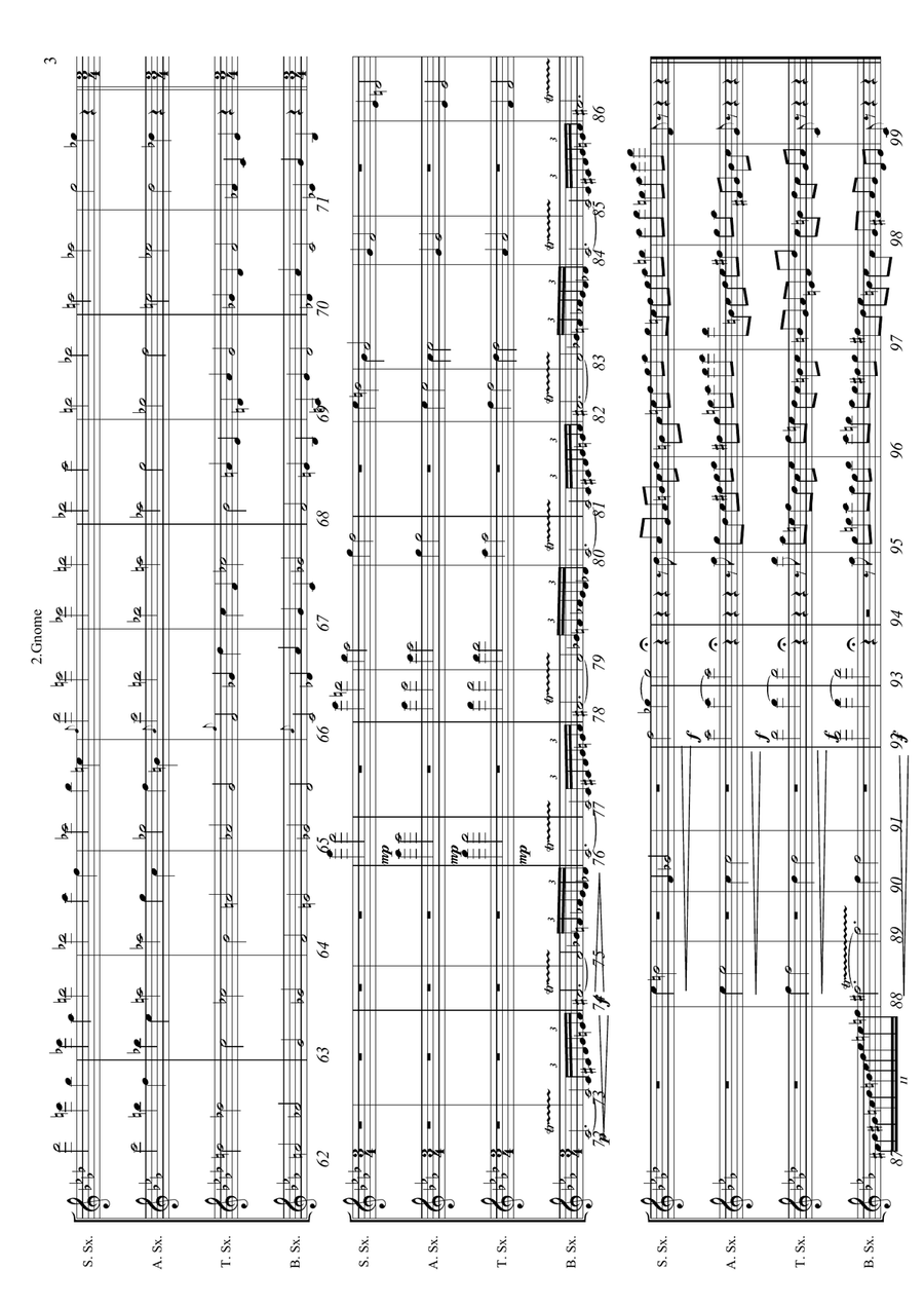 Pictures At An Exhibition Woodwind Quartet scores gallery preview page 5