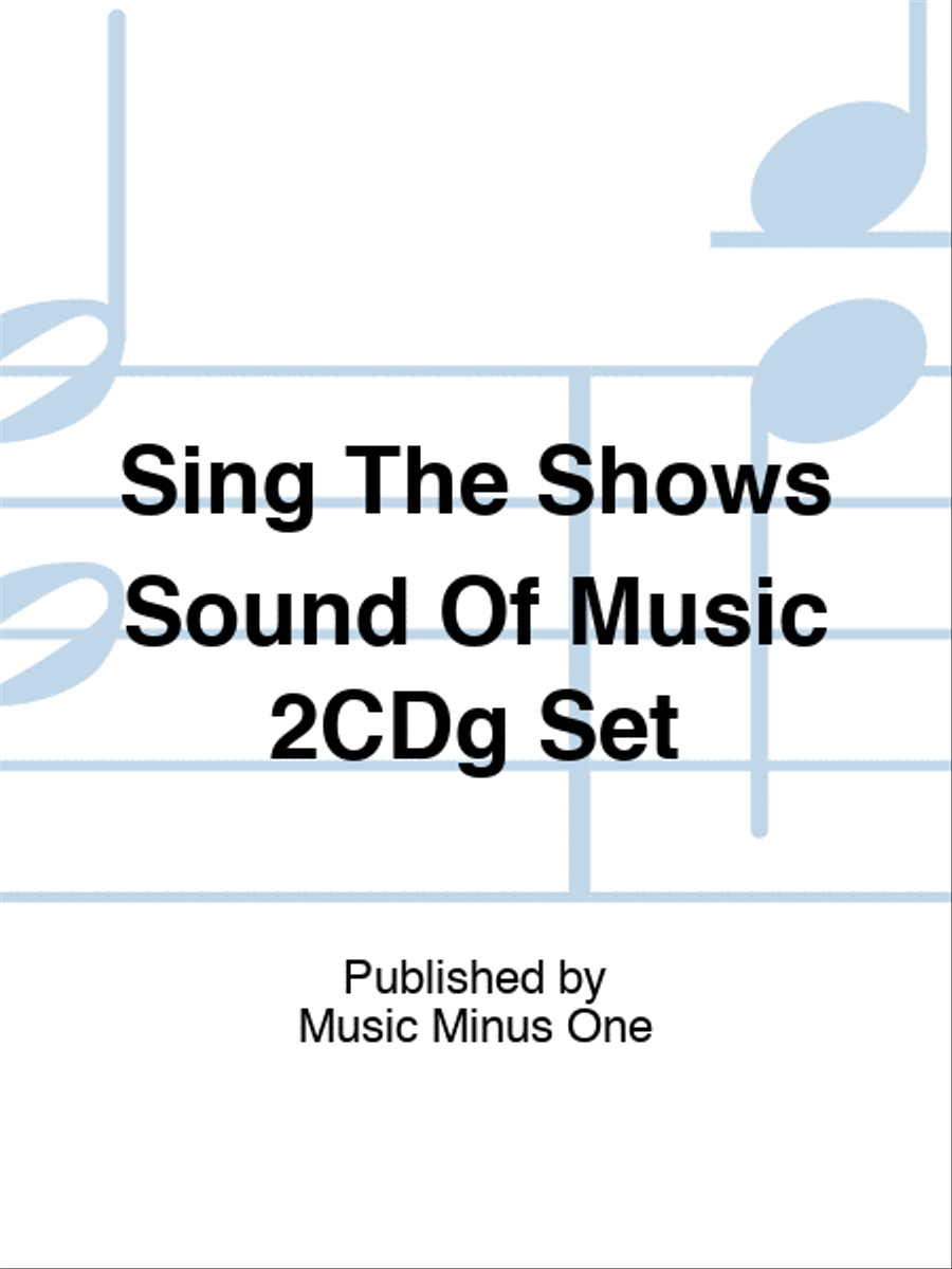 Sing The Shows Sound Of Music 2CDg Set Play Along scores gallery preview page 1