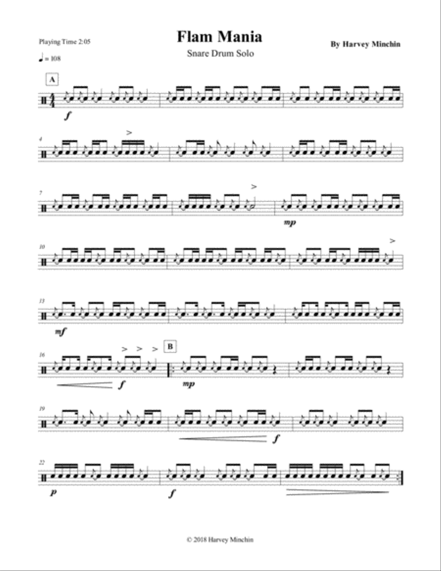 Flam Mania Drum Set scores gallery preview page 1