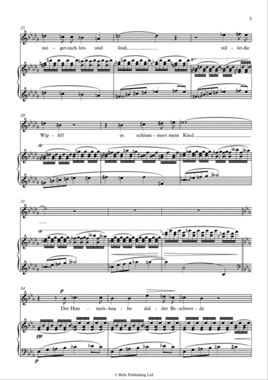 Die ihr schwebet (E-flat Major) Voice Solo scores gallery preview page 3