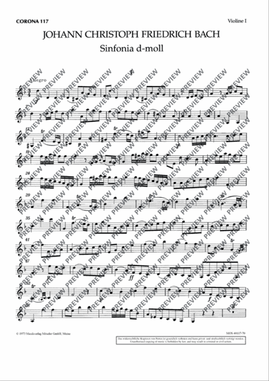 Symphony D minor Chamber Orchestra scores gallery preview page 3