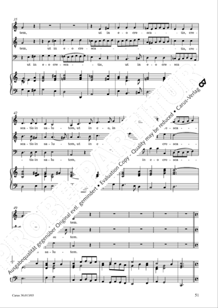 Membra Jesu nostri SSATB scores gallery preview page 52