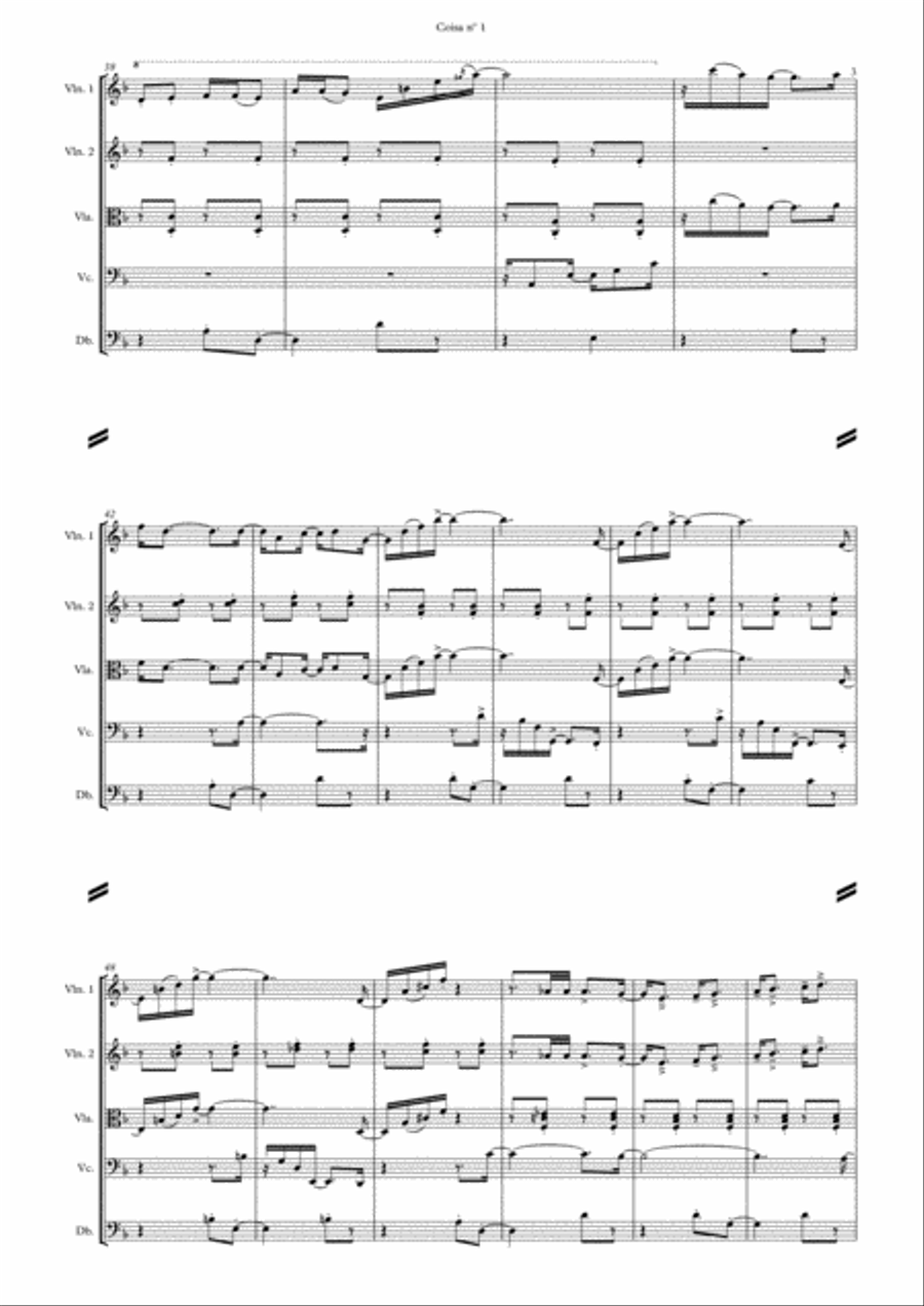 Coisa No. 1 String Quintet scores gallery preview page 4