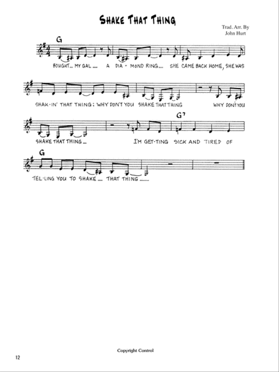 Stefan Grossman's Early Masters of American Blues Guitar: Mississippi John Hurt Acoustic Guitar scores gallery preview page 3