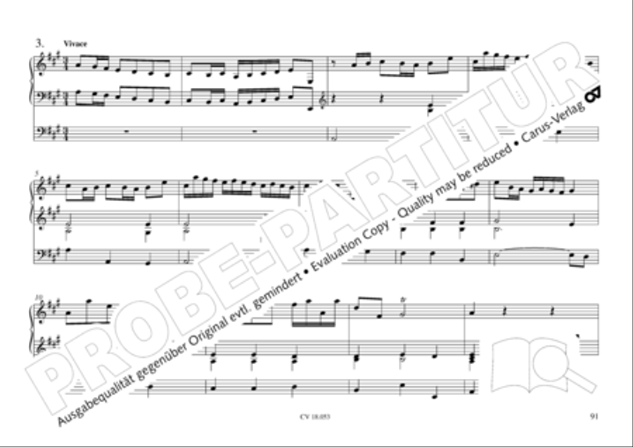 Das Husumer Orgelbuch von 1758 Organ Solo scores gallery preview page 92