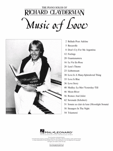 Richard Clayderman – The Music of Love