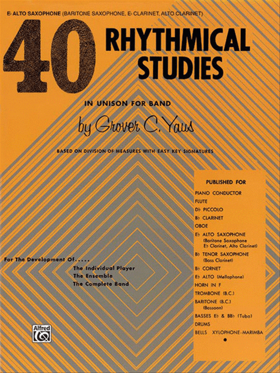 40 Rhythmical Studies Concert Band Methods scores gallery preview page 1