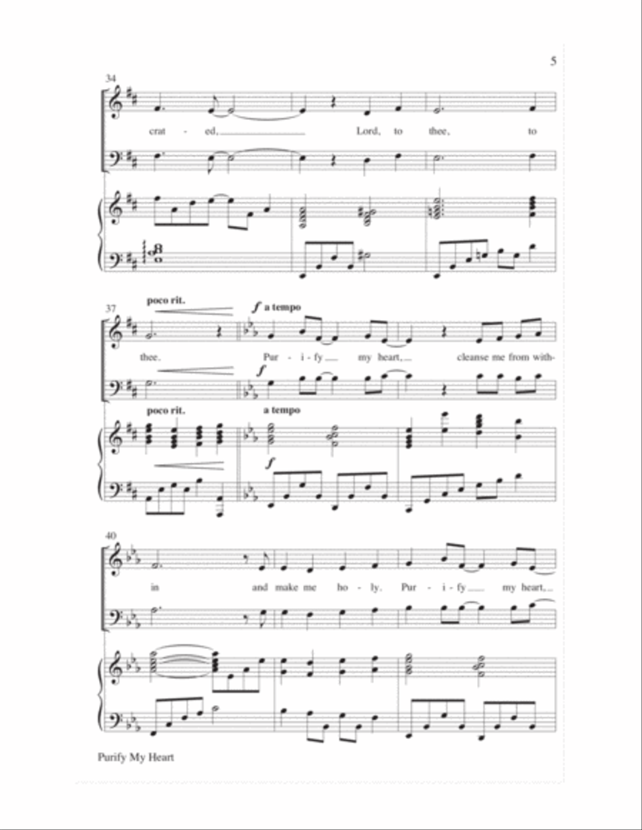 Purify My Heart (Refiner's Fire) 4-Part scores gallery preview page 5
